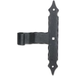 Kreuzband ohne Kegel, 300 x 40 x 6 mm, Schmiedeeisen verzinkt geschwärzt