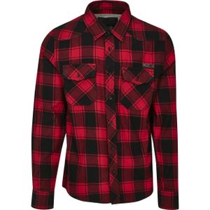 Pánská košile Brandit Checked Shirt red/black - L