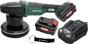 HEADNMORE® Bundle - PARKSIDE® 20V Akku Poliermaschine PPMAS 20 + HEADNMORE® Schlüsselanhänger (inkl. 2x4Ah Akku)