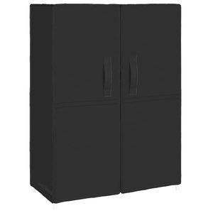 vidaXL Schuhschrank Schwarz 60x28x90 cm Stoff