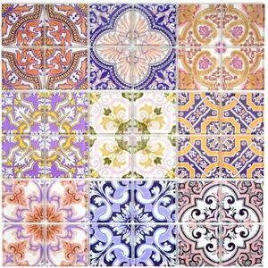 Retro Vintage Mosaikfliese Transluzent mehrfarben bunt Glasmosaik Crystal SPAIN MOS68-Retro-SP_f | 10 Mosaikmatten