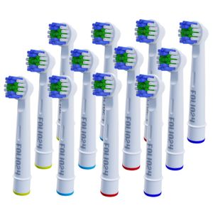 12 x Aufsteckbürsten Ersatzbürsten für Braun Oral B Precision Clean Zahnbürsten