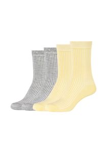 Camano Socken im 4er Pack Silky Feeling in geripptem Design french vanilla 35-38