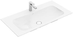 Villeroy&Boch Schrankwaschtisch Finion 1000x500mm 1L Arm HL durchgest verd ÜL Eckig Stone White C+, 4164ABRW