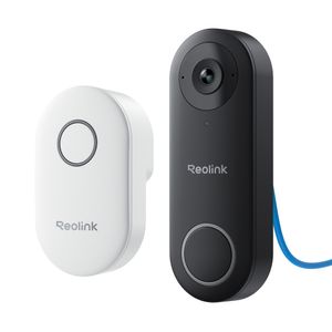 Reolink Video Doorbell PoE z gongiem, przewodowy dzwonek do drzwi 2K+ 5MP z kamerą, 2-kierunkowym dźwiękiem, wykrywaniem osób, odpornością na warunki atmosferyczne IP65, alarmami