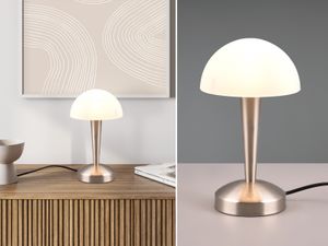 Reality Leuchten Tischleuchte LED CANARIA  grau Tischlampe Klemmleuchte