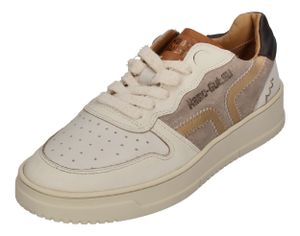 KAMO-GUTSU Damen Sneakers CAMPA 012 - bianco oro brown, Größe:40 EU