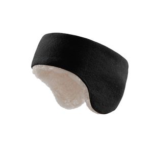 Ohrwärmer für Männer & Frauen Klassische Fleece Uni Winter warme Ohrenschützer(Black DEZ38)