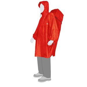 Tatonka Herren Poncho Cape, Uni Regenbekleidung, red, rot, Größe:L