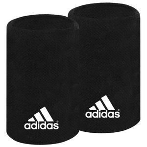 2er Pack adidas Schweißbänder breit schwarz