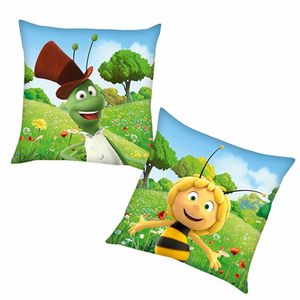 Flip | Kinder Kissen 40 x 40 cm | Biene Maja | Kuschelkissen | Dekokissen