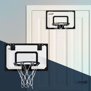 Hauki Mini Basketballkorb Set mit 3 Bälle, 45,5x30,5 cm, Schwarz, inkl. Netz und Pumpe
