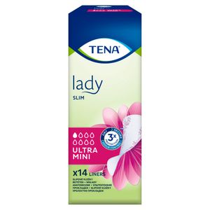 Wkładki anatomiczne, Tena Lady Slim Ultra Mini, 14 sztuk - Długi termin ważności!