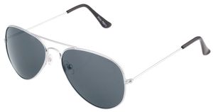 Piloten Brille Schwarz- Silber