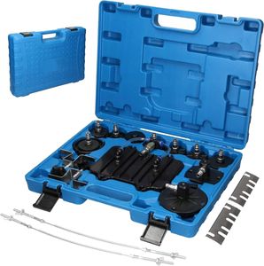 LUXTOM | Bremsenentlüftungsgerät Adapter, 11 Adaptern für Kraftfahrzeuge, für Druckluft Bremsenentlüfter