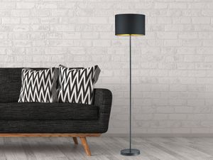 stehleuchte Hostel160 cm Stahl/Textil 3 kg schwarz/gold