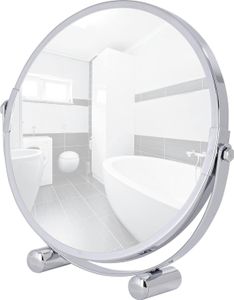 WENKO Kosmetik Stand Spiegel Bad WC MERA Ø 16 Make Up Standfüße neigbar 5-fach