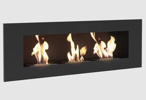 KRATKI-Bioethanol-Kamin - WANDKAMIN - Ambiente-Kamin (120x40cm) - TÜV zertifiziert - L-D3