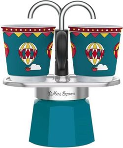 Bialetti Mini Express Winter Wonderland Italienische Kaffeemaschine 2 Tassen Rot  Rot One Size