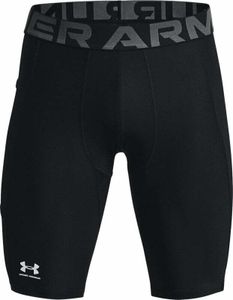 Under Armour Men's HeatGear Pocket Long Shorts Black/White S Běžecká spodní prádlo