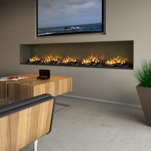muenkel design wall fire electronic [Opti-myst heat Elektrokamineinsatz Wandeinbau]: 600 mm - 2.000 Watt Heizleistung