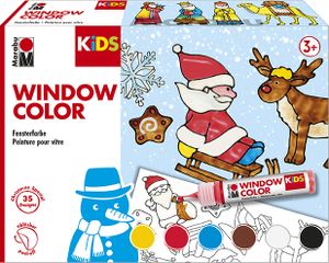 Marabu KiDS Window Color Set "Christmas" 6 x 25 ml