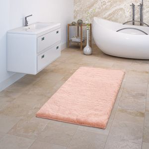 Badematte Badezimmerteppich Duschvorleger Weich Einfarbiges Muster Größe 70x120 cm