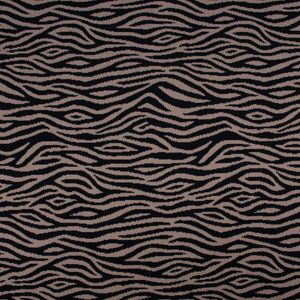 Strickstoff Jacquard Tigermuster beige schwarz 1,51m Breite