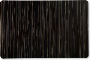 KESPER Platzset SCHWARZ MIT GOLDSTREIFEN aus Polypropylen / Untersetzer / Trend KESPER Platzset SCHWARZ MIT GOLDSTREIFEN aus Polypropylen / Untersetzer / Trend