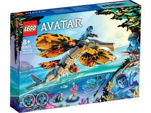 LEGO 75576 Avatar Skimwing Abenteuer, 2022 Filmset-Sammlerstück mit Tierfiguren für Jungen & Mädchen, Pandora Korallenriff, Tonowari und Jake Sully Minifiguren