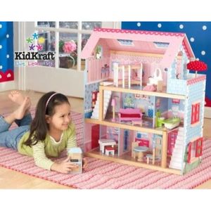 KidKraft Domek dla lalek Chelsea 3-piętrowy 63,5 x 33 x 71,1 cm 65054