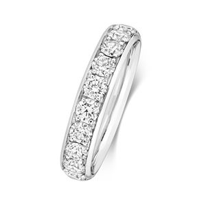 Platin 950 4,2mm Slight Court Form Damen - Diamant Trauring/Ehering/Hochzeitsring Brillant-Schliff 1.11 Karat G - SI1, 53 (16.9); TRS18714PT950RSM