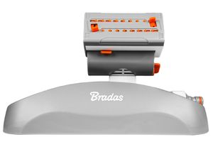 Bradas Turbo-Kreisregner WHITE LINE grau/weiß/orange