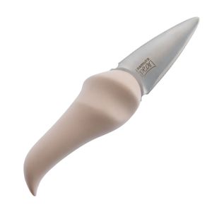 Samura Pearl Perfect Opening Austernmesser 73 mm Klinge aus Japanstahl 59 RC Beige