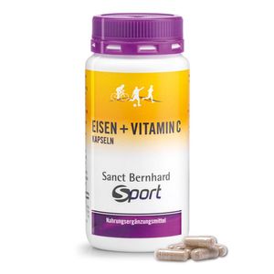 Sanct Bernhard Sport Eisen + Vitamin C - 180 Kapseln