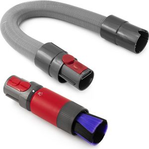 MidGard Set Ersatz-Verlängerungsschlauch & kratzfreie Ersatz-Saugbürste für Staubsauger Dyson V7/V8/V10/V11/V15, Flexibler Verlängerungs-Schlauch, Saugschlauch ersetzt Originlteil Nr. 967764-01