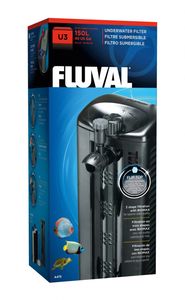 Aquarium-Innenfilter Fluval U3 kompl mit Filtermedien ca. 600 l / h für Aquarium bis ca. 90 -150 l