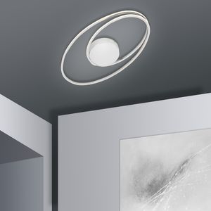 Näve LED Deckenleuchte b: 60cm Casa Blanca - Material: Metall, Acryl - Farbe: stahl blank; 1269150