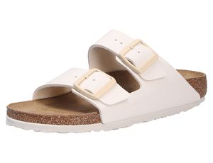 Birkenstock 1027339 Arizona Unsiex Tieffussbett Pantolette Beige Eggshell, Beige, Gr. 35