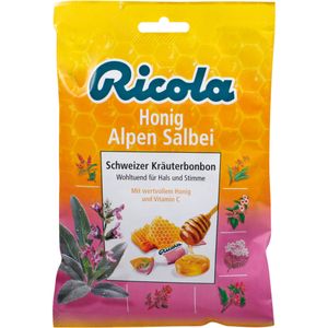 Ricola Honig Alpen Salbei Bonbons mit Schweizer Alpenkräutern 75g