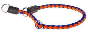 schlupfhalsband Hunde Twist 50 cm Nylon orange/blau