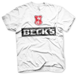 Beck's Beer T-Shirt - Large - White