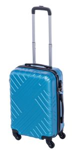 Koffer Hartschalenkoffer Trolley Reisetasche Reisekoffer mit Zahlenschloss "HT Series" von Xonic  (Blau M, klein)