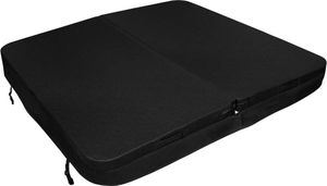 Kryt vírivky Spa 2x2m Square Black Hardtop Imitácia kože odolná voči poveternostným vplyvom