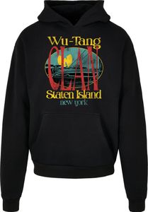 MisterTee MT2451  Wu Tang Staten Island Heavy Oversize Hoodie, Größe:S, Farbe:Black