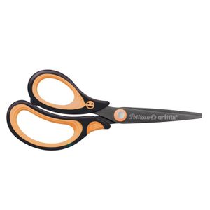 Pelikan Linkshänder-Papierschere griffix® schwarz-orange 14,0 cm