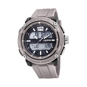 Calypso Kunststoff Herren Uhr K5796/1 Analog-Digital Armbanduhr grau D2UK5796/1
