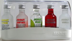 Absolut Vodka Five Miniaturen 40% 5 x 0,05L