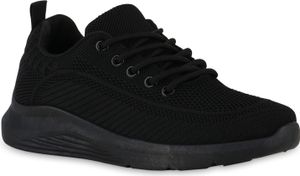 VAN HILL Damen Laufschuhe Sportschuhe Sportliche Strick Profil-Sohle Schuhe 841023, Farbe: Schwarz, Größe: 39 VAN HILL Damen Laufschuhe Sportschuhe Sportliche Strick Profil-Sohle Schuhe 841023, Farbe: Schwarz, Größe: 39