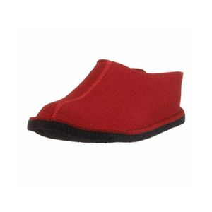 Haflinger Schuhe Damen Herren Hausschuhe Pantoffeln Wollfilz Flair Smily 311013, Größe:39 EU, Farbe:Rot